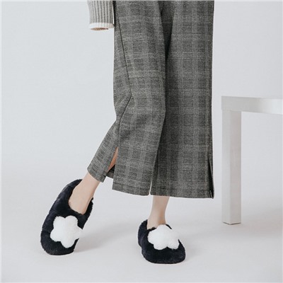 Тапочки «Махровые звёздочки» с задником