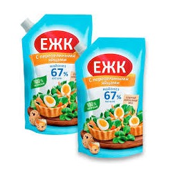 Майонез "Провансаль ЕЖК" на перепел. яйцах  67% дой-пакет 386г(400мл) шт