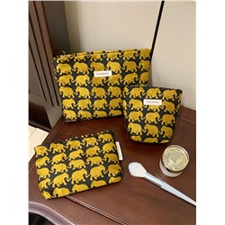 Retro capacious cosmetic bag, shoulder bag, handheld organizer bag, travel bag, small clutch bag