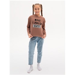 Лонгслив детский "ОМГ" кофе