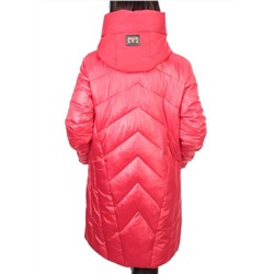 ZW-2128-C RED Пальто зимнее женское (холлофайбер) BLACK LEOPARD