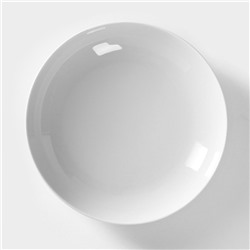 Тарелка глубокая Добрушский завод «Универсал», 700 мл, d=20.5 см, фарфор, белая