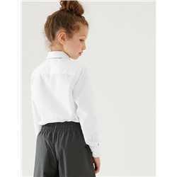 3pk Girls' Easy Iron School Shirts (2-16 Yrs)
