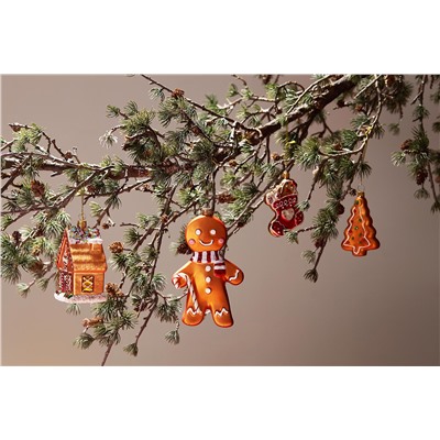 Набор ёлочных украшений Ginger celebration из коллекции New Year Essential, 4 шт.