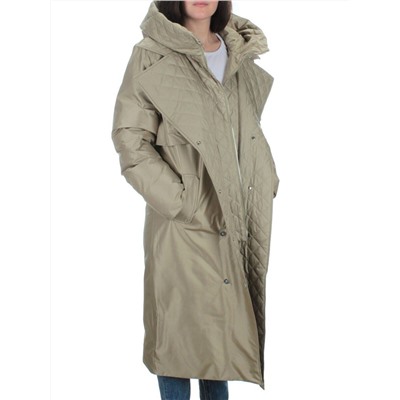 EAC327 OLIVE Пальто зимнее женское (200 гр. холлофайбера)