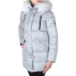 2037 GRAY Куртка зимняя облегченная женская Yixiangyuan