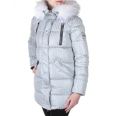 2037 GRAY Куртка зимняя облегченная женская Yixiangyuan