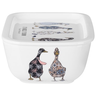 БЛЮДО С КРЫШКОЙ LEFARD "FAMILY FARM" ПРЯМОУГ. 19*13*6,5 СМ 740 МЛ (КОР=18ШТ.)