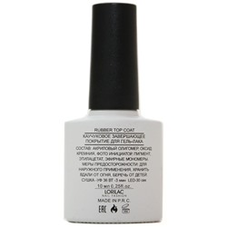Каучуковое верхнее покрытие Lorilac Professional Rubber Top Coat 10 ml