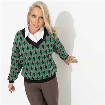 Свитшот свободной посадки, Весьма изящна (green)