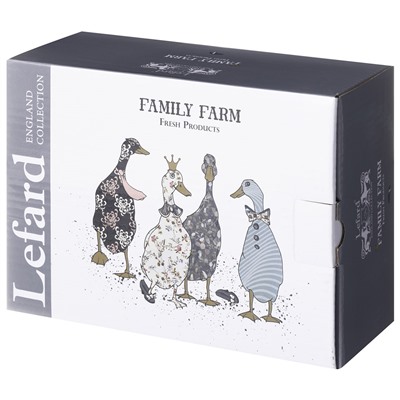 БЛЮДО С КРЫШКОЙ LEFARD "FAMILY FARM" ПРЯМОУГ. 19*13*6,5 СМ 740 МЛ (КОР=18ШТ.)