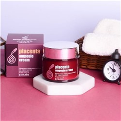 Jigott Крем для лица омолаживающий с экстрактом плаценты / Zenzia Placenta Ampoule Cream, 70 мл