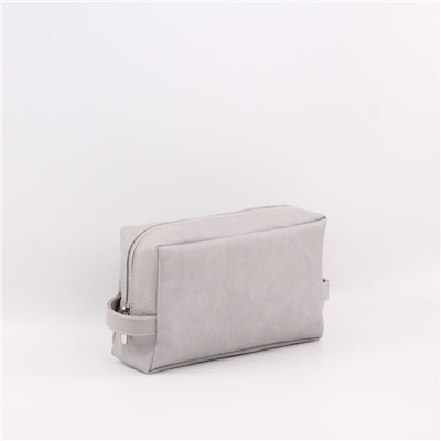 *Сумка 638 итальянский светло-серый (несессер)