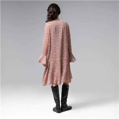 Платье с воланами, Для восхищенных взглядов (pink)