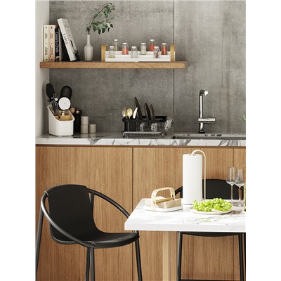 Сушилка для посуды Sinkin, 28х14х47 см, черная