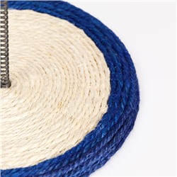 Дразнилка для кошек «Сизалевая мышь на сизалевой подставке», 19×23 см, микс цветов