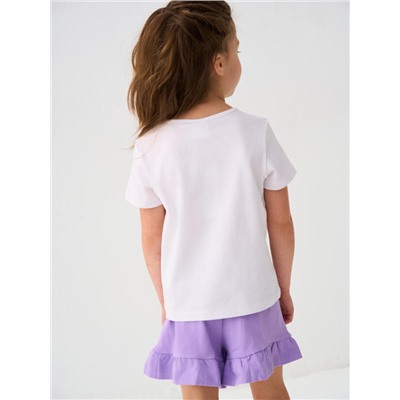 Комплект для девочки: футболка, шорты