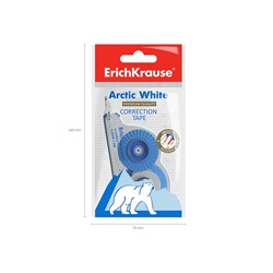 Корректирующая лента 4.2 мм × 5 м, ErichKrause Arctic white, супер-белая, европодвес