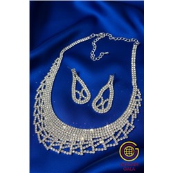 Набор бижутерии "Вечерний шарм" Арт Н5 модель 3 серебро