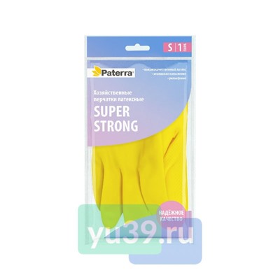 Хозяйственные перчатки Paterra Super прочные, S