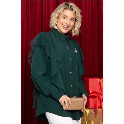 Блуза Сюита (зеленая) Б14679-24М
