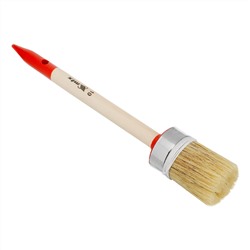 Кисть круглая, Профи №10 (40 мм) натуральная щетина, деревянная ручка MTX