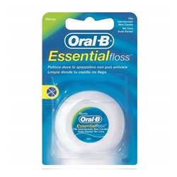 Нить зубная Oral-B Essential Floss Waxed Mint, вощеная, 50 м