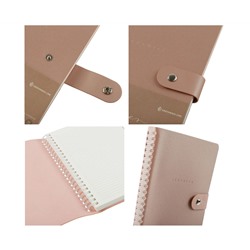 Записная книжка А5 96л. ЛАЙТ, кожзам, скрытый гребень, Greenwich Line "Shimmer. Dusty pink", блок в линию