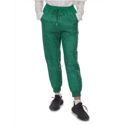 2847 GREEN Брюки спортивные зимние женские