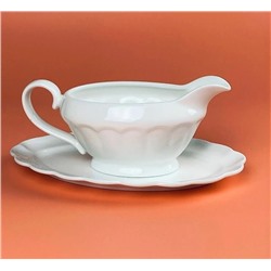 133-444 Соусник с блюдцем 250мл ШАРМЕЛЬ в под.уп.(х24)Фарфор