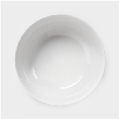 Салатник новогодний Доляна «Волшебная сказка», 580 мл, 15.5×6 см, фарфор, белый