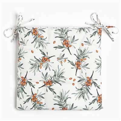 Подушка на стул Этель Berry garden, 42×42 см, 100% хлопок, репс 210 г/м²