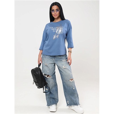 Футболка Фрактал индиго ИвК