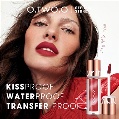 Матовая губная помада O.TWO.O New Trending Lip Gloss Marbling Water Proof Matt Finish Lip Stick № 3 Cocoa Brown