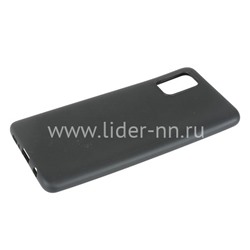 Задняя панель для Samsung Galaxy  A71 Силикон матовый (черная)