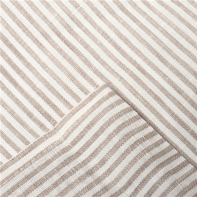 Комплект штор для кухни Этель Straightforward, 140×180 см-2 шт., подхваты 2 шт., лен 100%