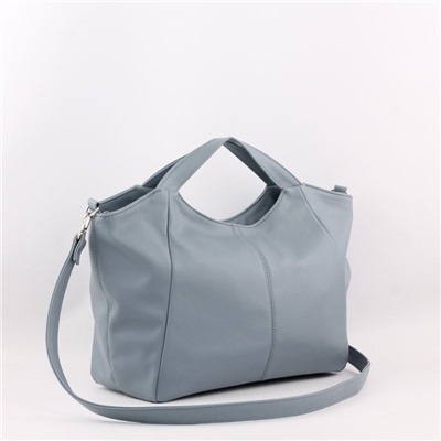 Сумка 351 гладкий серо-голубой ФОРМАТ "А4" ХИТ продаж