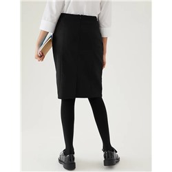 Girls' Long Pencil School Skirt (9-16 Yrs)