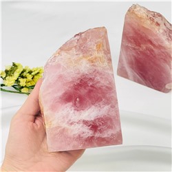 Радуга Самоцветов Держатель для книг из Розового кварца (Мадагаскар)