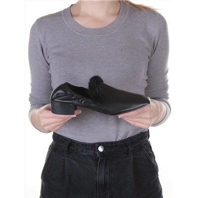03-N18120S-2 BLACK Полуботинки женские (натуральная кожа)