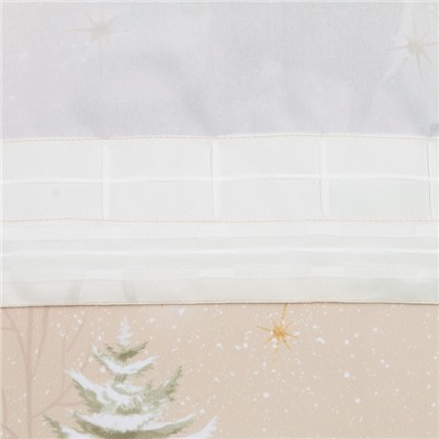 Комплект штор для кухни с подхватами Christmas forest 145×180 см-2 шт., габардин
