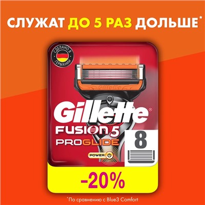 1 Кассеты  "FUSION PROGLIDE POWER"  "8"