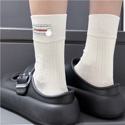 Decorations, colored cotton knee socks for leisure, Korean style