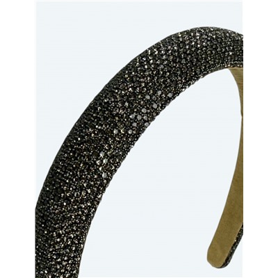 Ободок для волос со стразами объемный Арт ОБ6/002