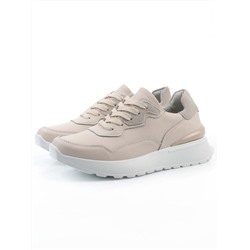 03-YJ428-1 BEIGE Кроссовки женские (натуральная кожа)
