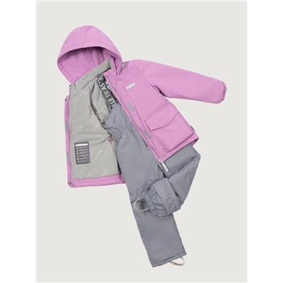 Комплект утеплённый для девочки NIKASTYLE 7м2225 Орхидея серый