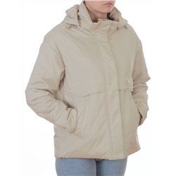 7060 BEIGE  Куртка демисезонная женская (100 гр. холлофайбер)