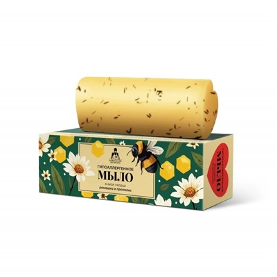 Мыло сердце Ромашка и прополис, коробка, 85 г, «Кавказский Целитель»