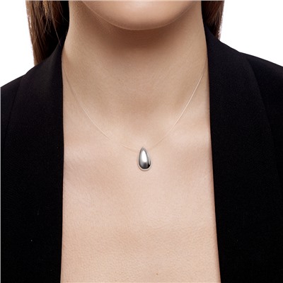 Колье (леска) родированное серебро 925*