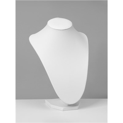 Бюст для украшений QF, 17.5×15×23 см, h=23 см, белый